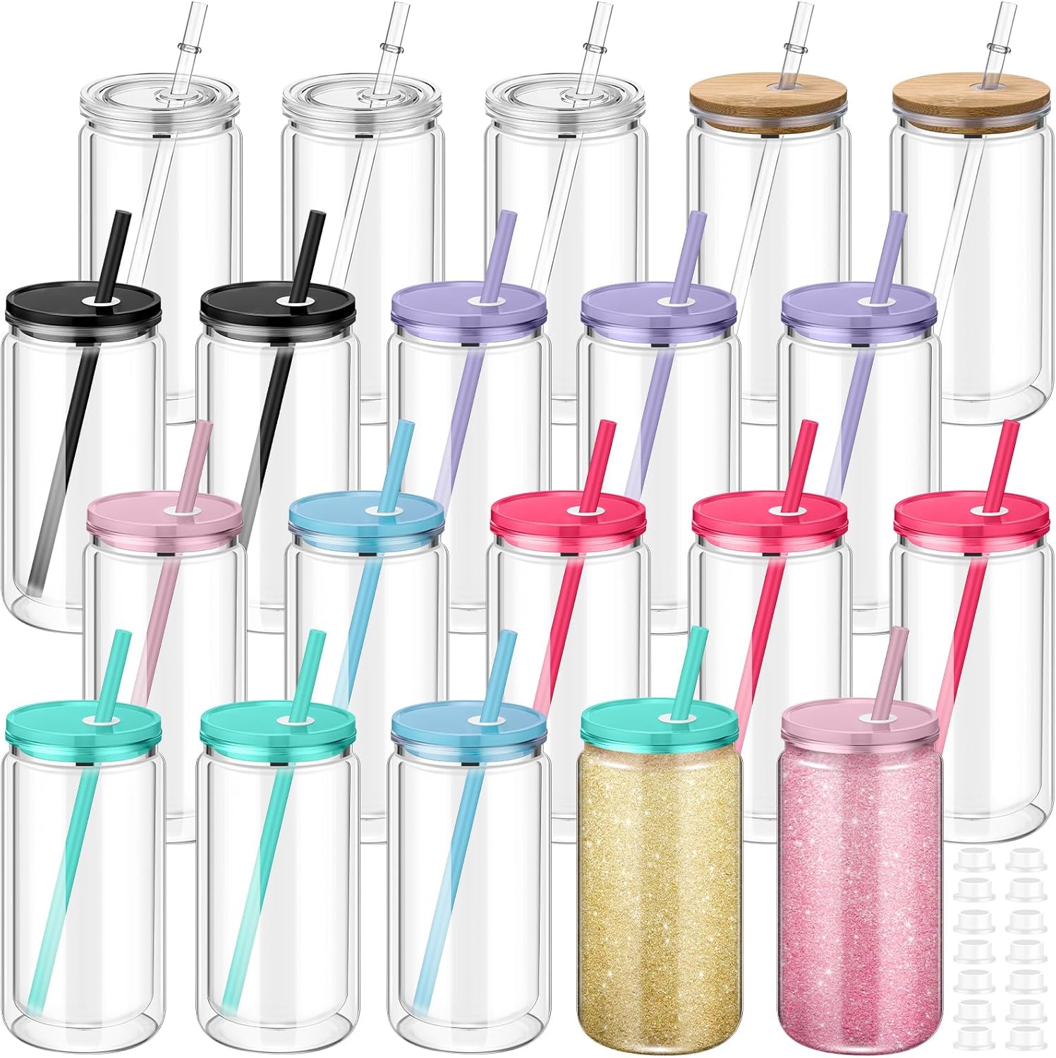 16 oz LIVE Custom Snow globe Tumbler-pink lid