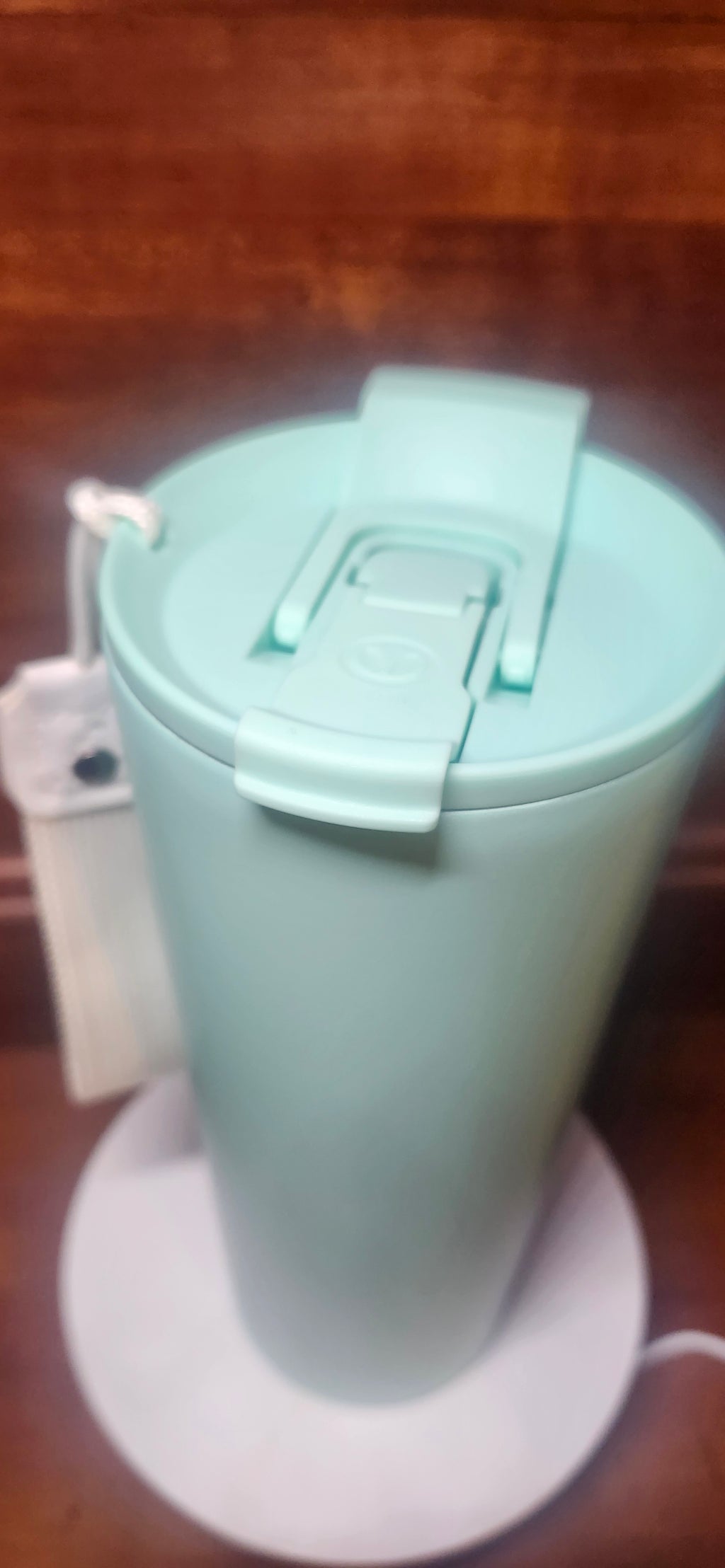 24 oz Dual Flip Slim w/Strap Tumbler- Mint Green